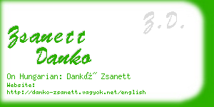 zsanett danko business card